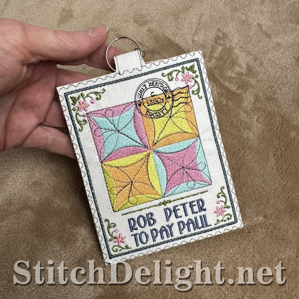 Rob Peter to Pay Paul quilt stamp embroidery design