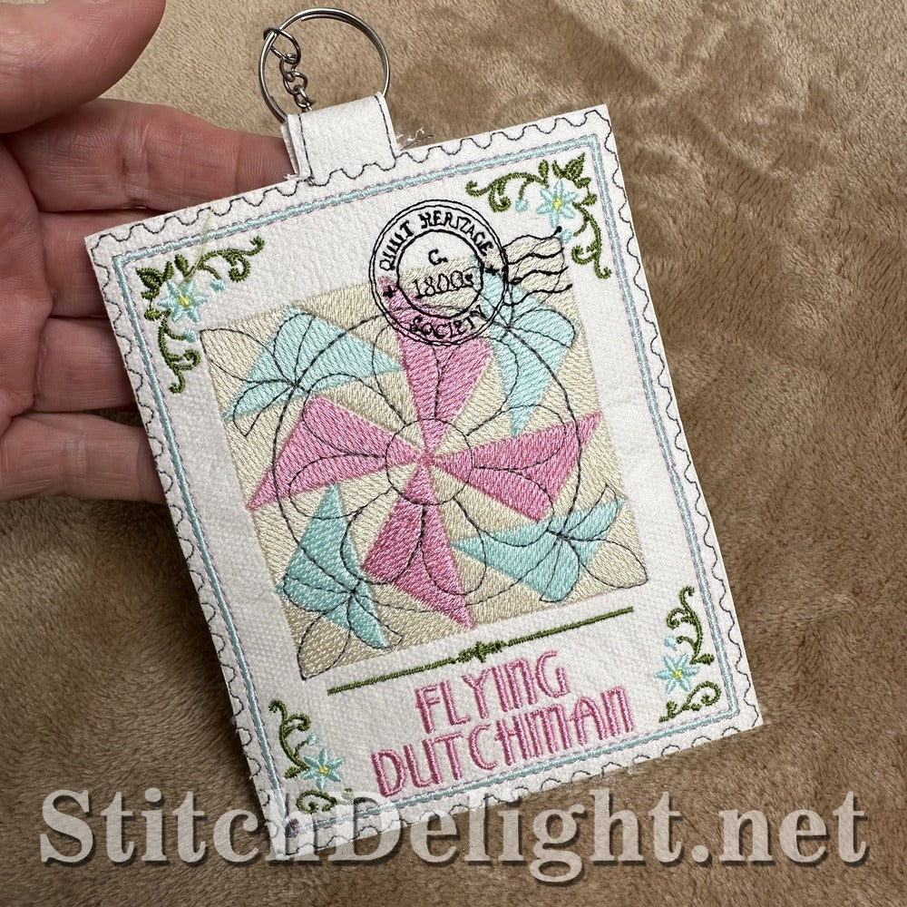 Flying Dutchman quilt stamp embroidery design