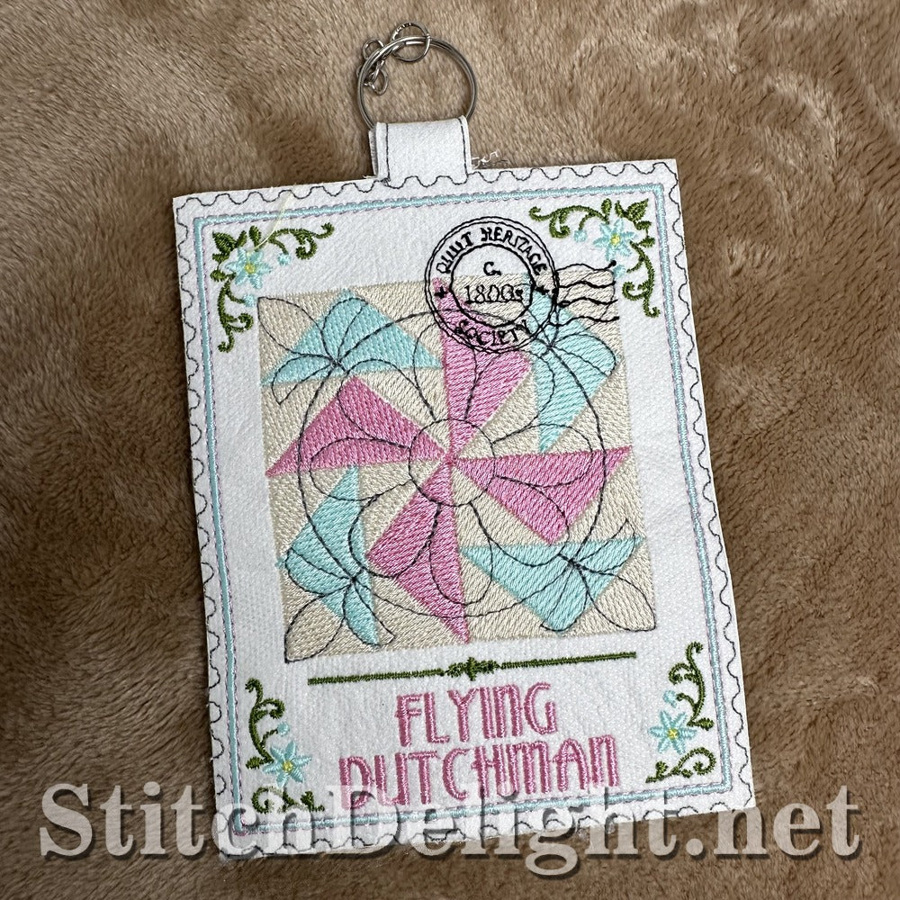 Flying Dutchman quilt stamp embroidery design