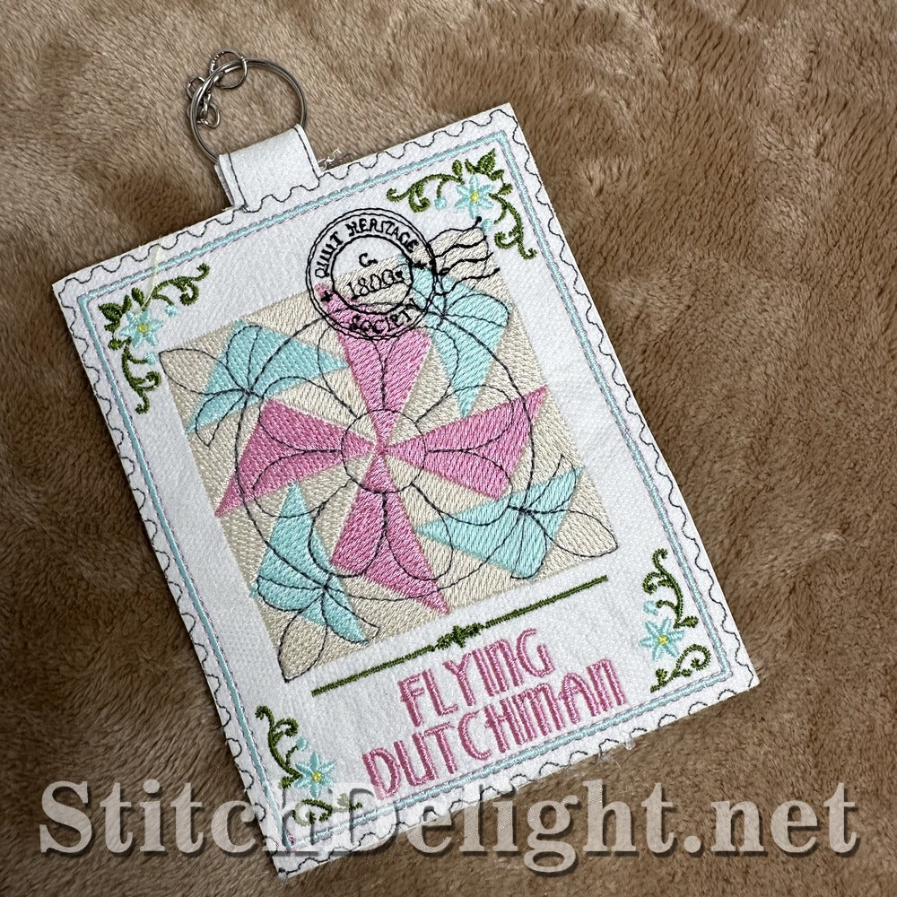 Flying Dutchman quilt stamp embroidery design