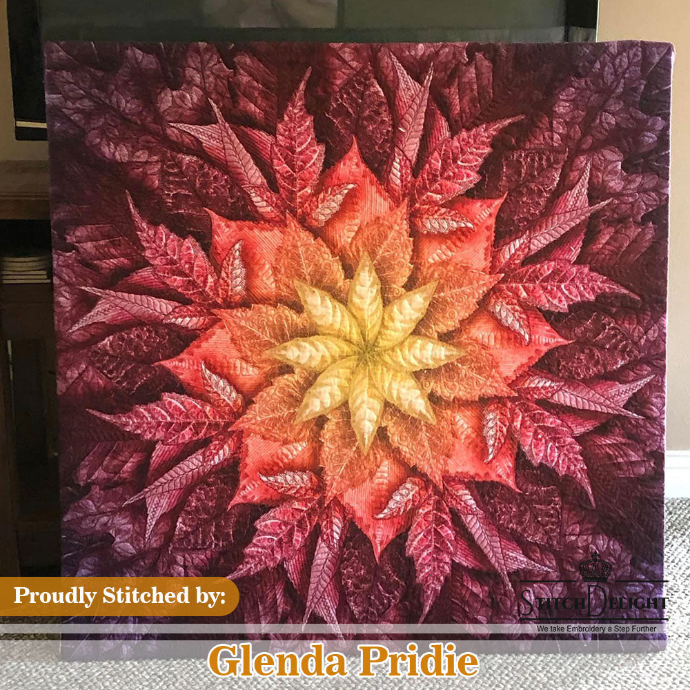 Hoffman Holiday Poinsettia Panel Design