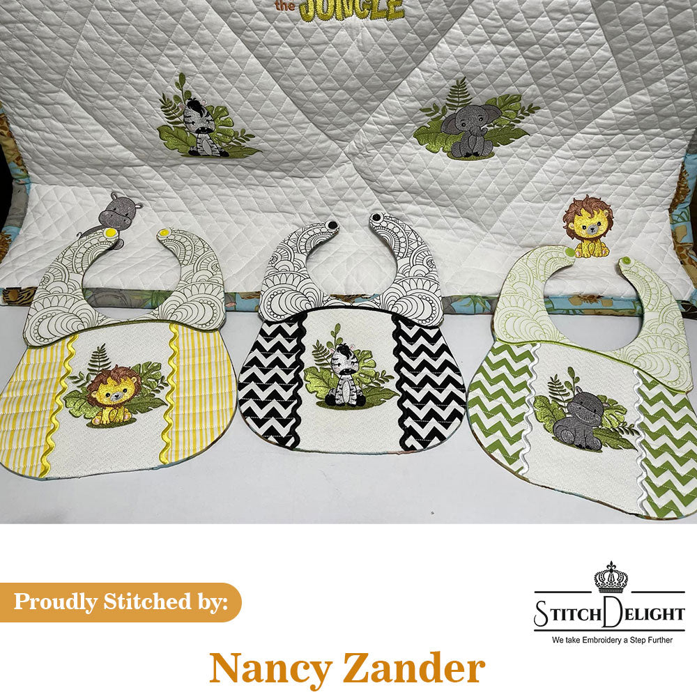 SDS5484 Our Little Safari Baby Bibs