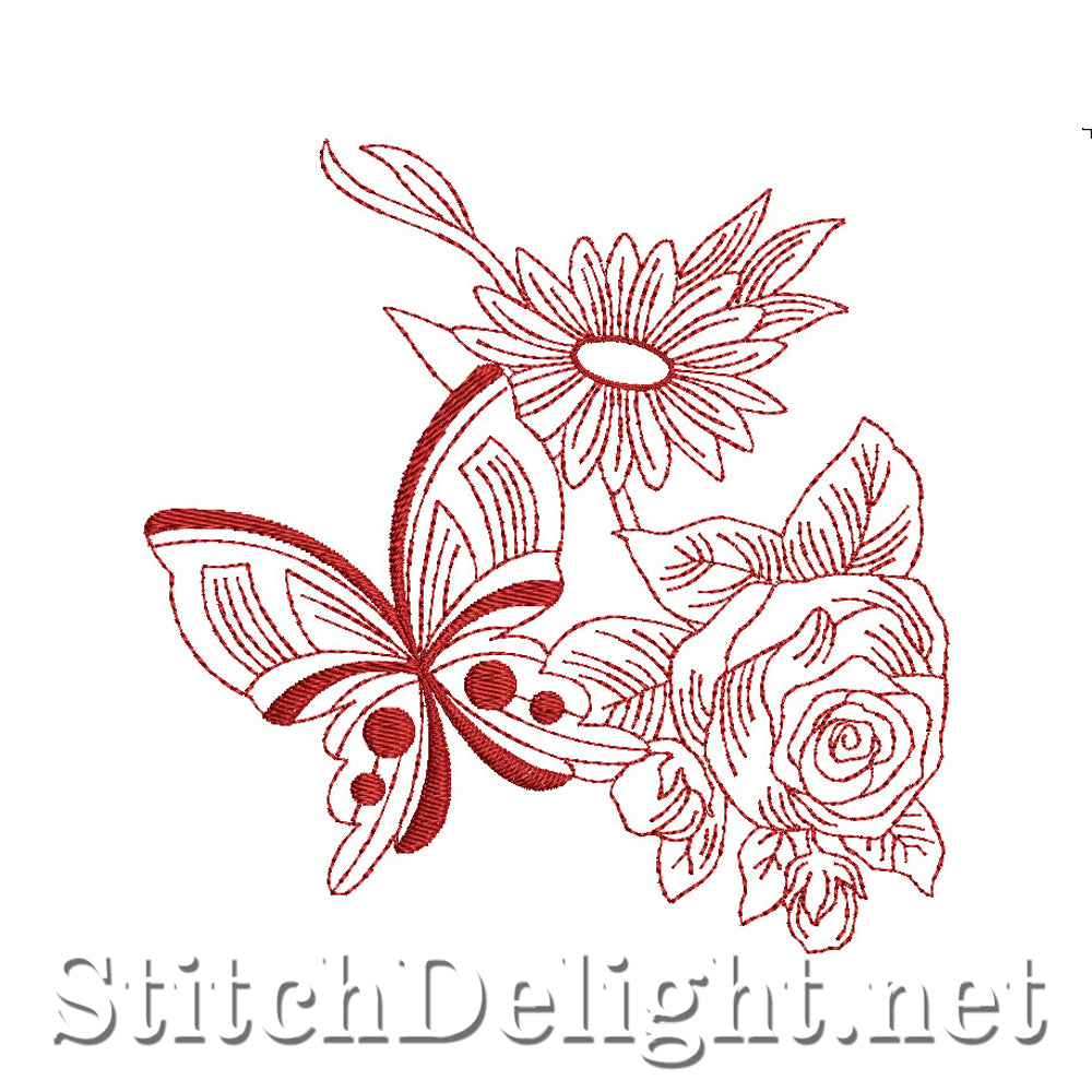 Fleurs papillon SD416 RW