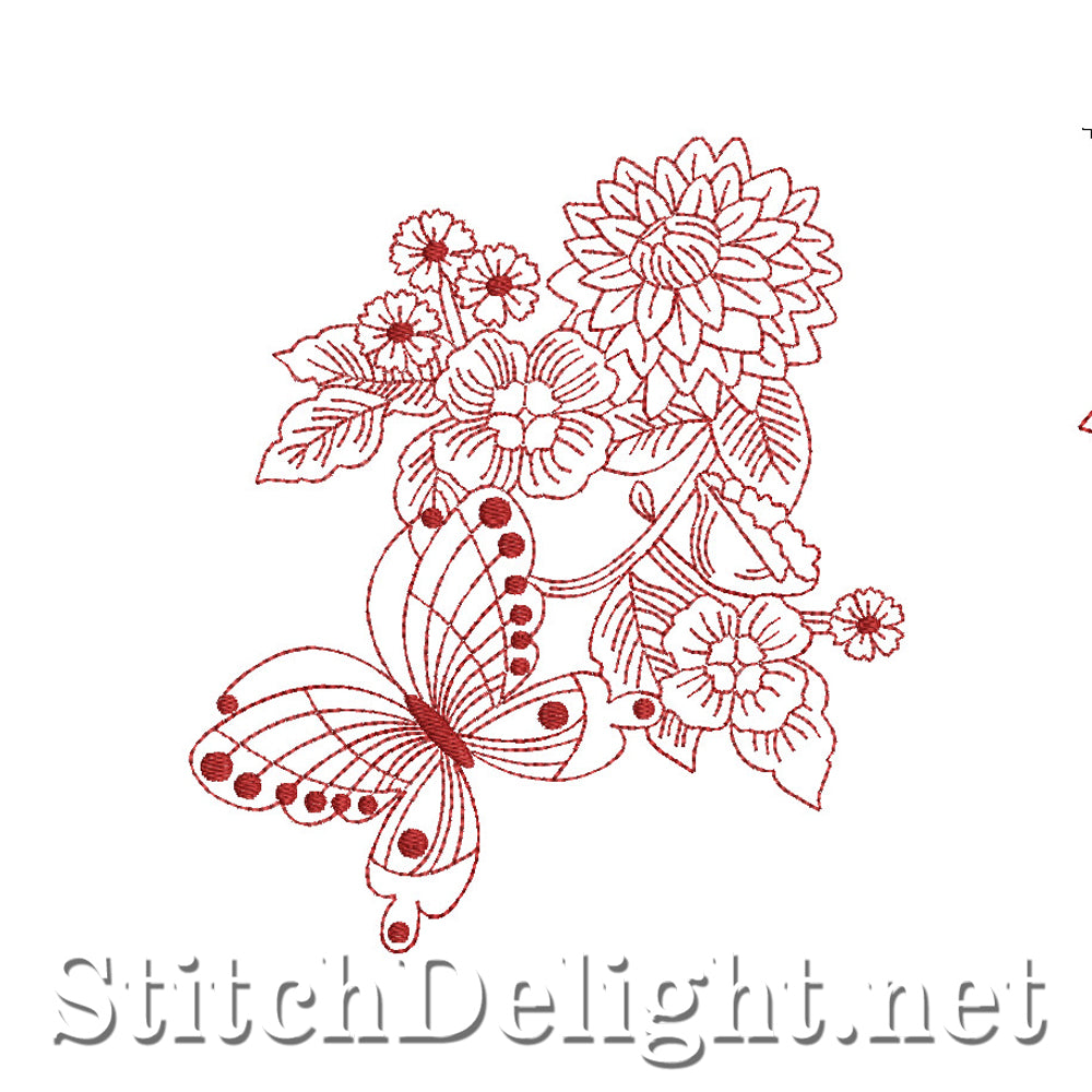 Fleurs papillon SD416 RW