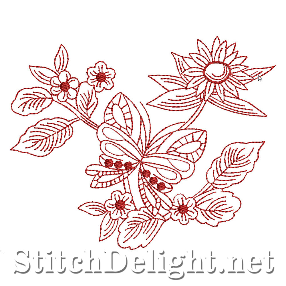 Fleurs papillon SD416 RW