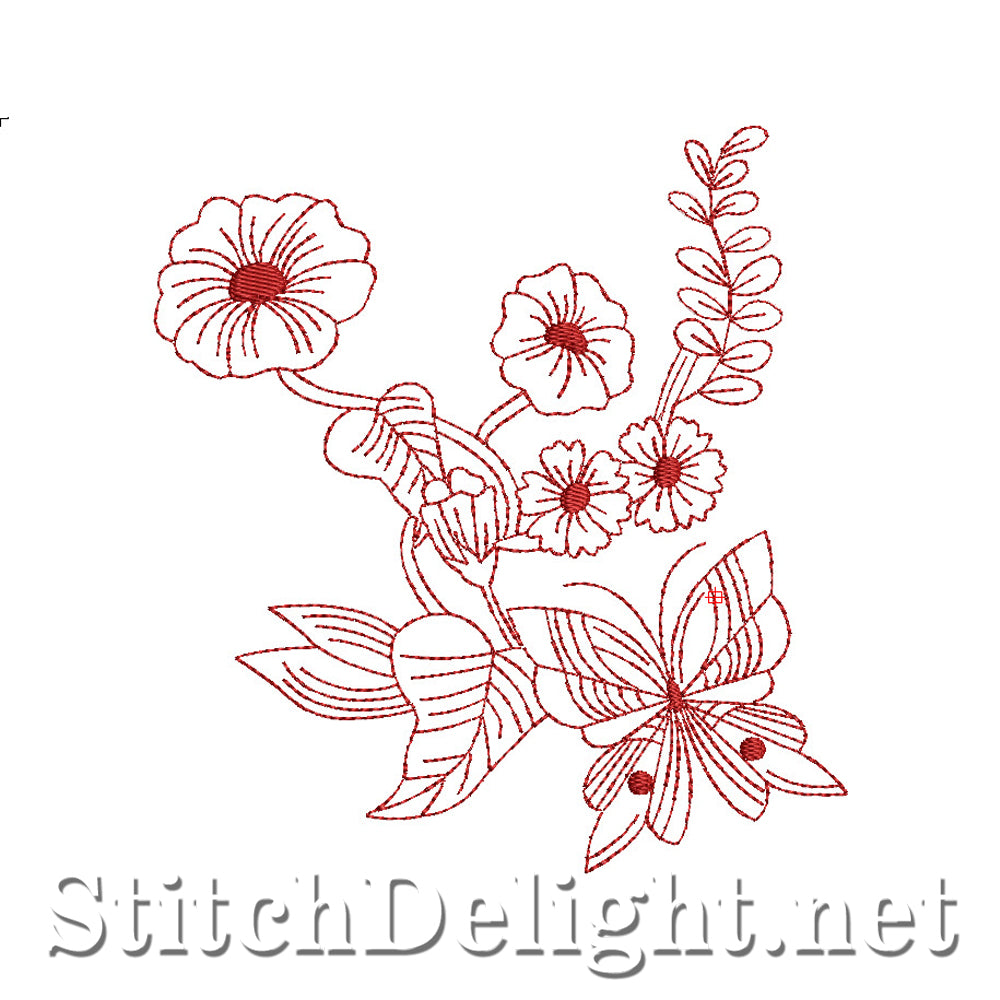 Fleurs papillon SD416 RW
