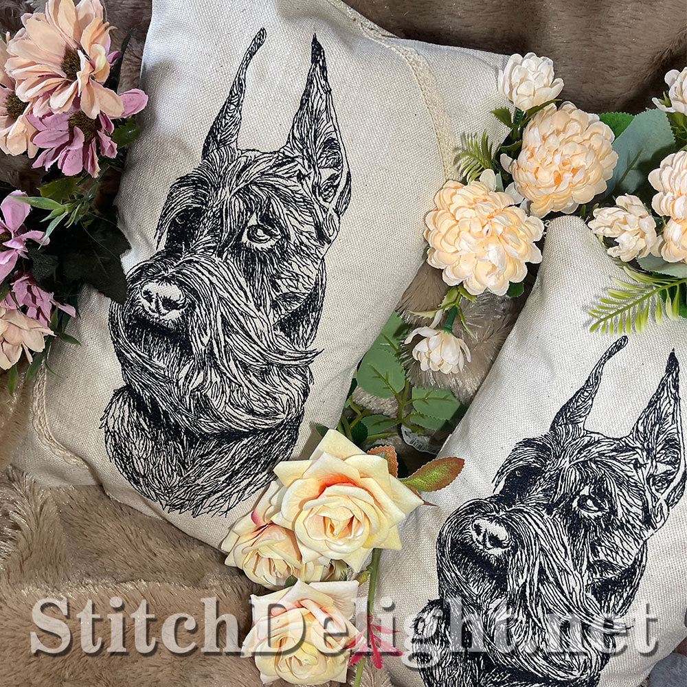 SDS3212 Pencil Sketch Schnauzer