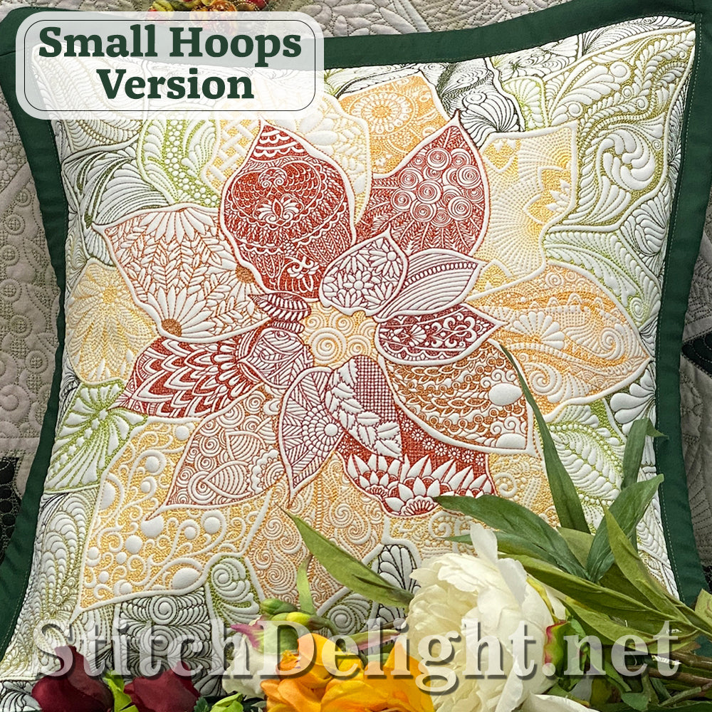 Hoffman Holiday Poinsettia Panel Design