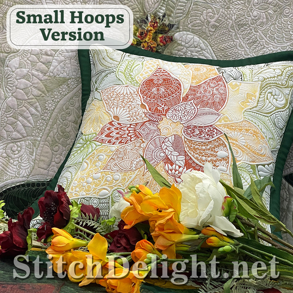 Hoffman Holiday Poinsettia Panel Design