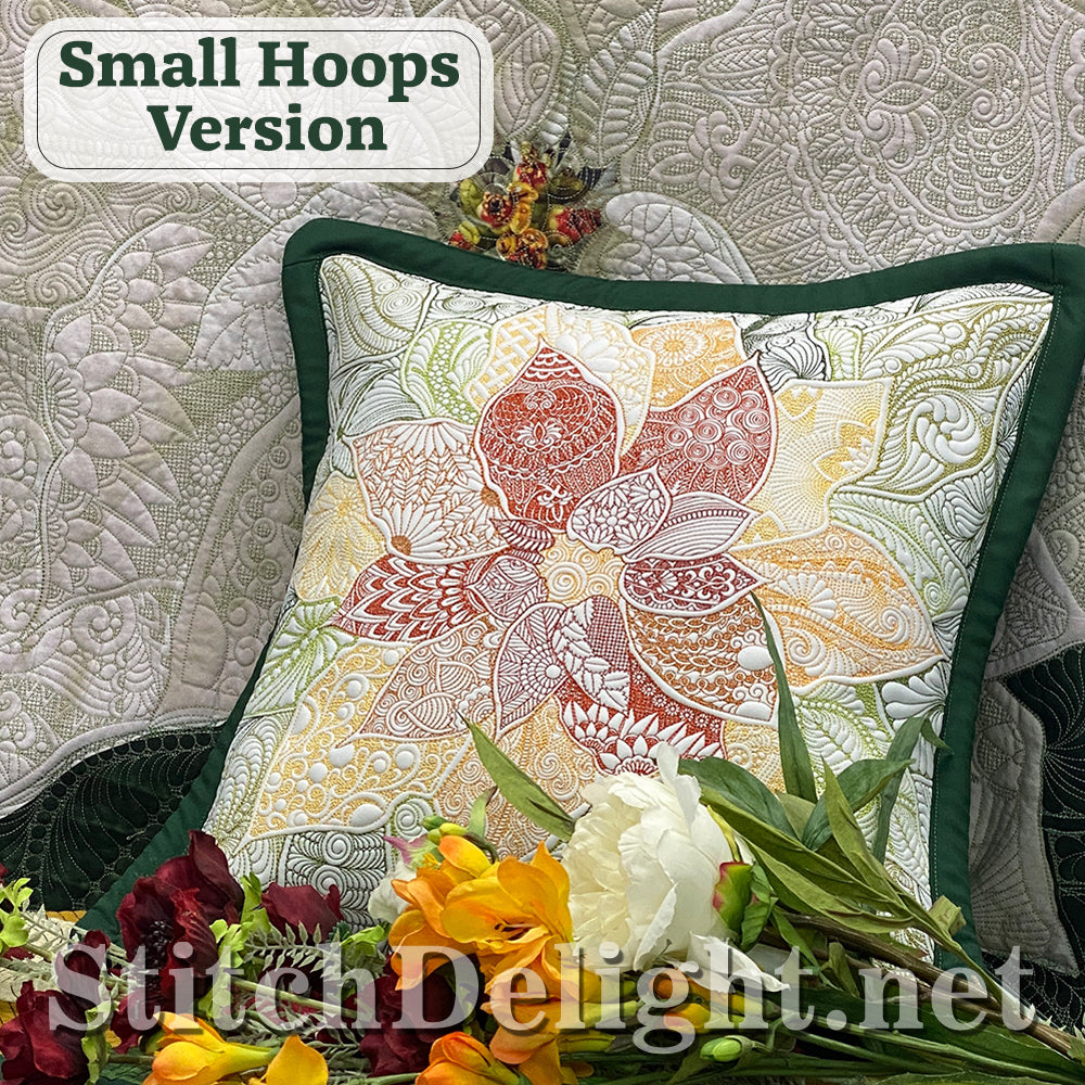 Hoffman Holiday Poinsettia Panel Design