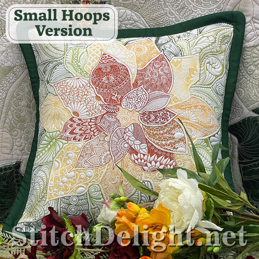 Hoffman Holiday Poinsettia Panel Design