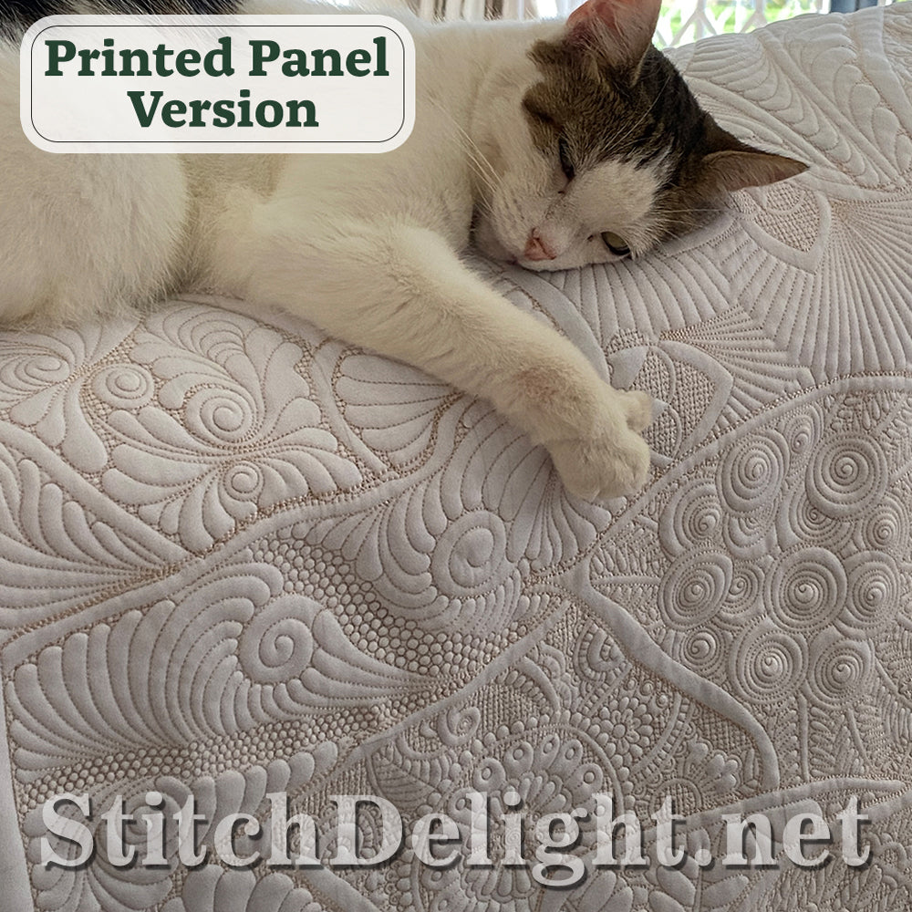 Hoffman Holiday Poinsettia Panel Design