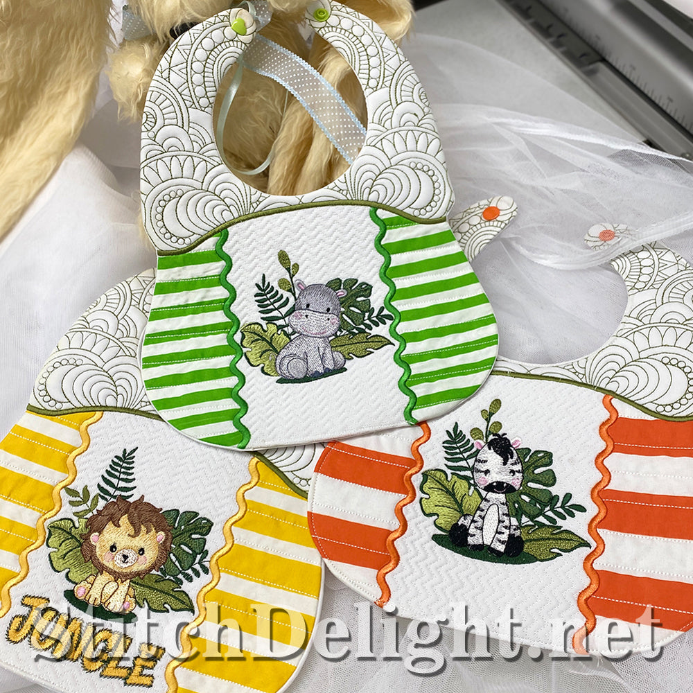 SDS5484 Our Little Safari Baby Bibs