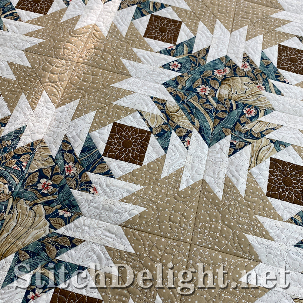 SDS5486 ITH Pineapple Quilt