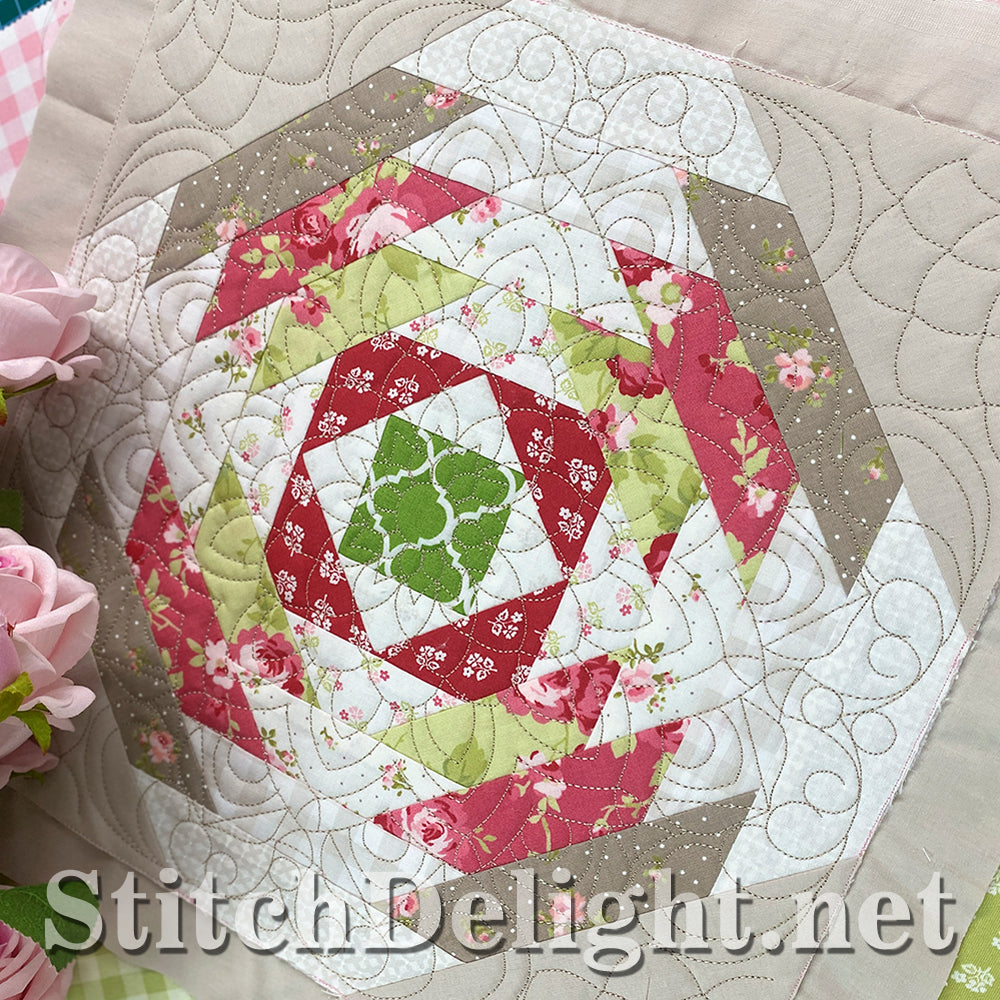 SDS5486 ITH Pineapple Quilt