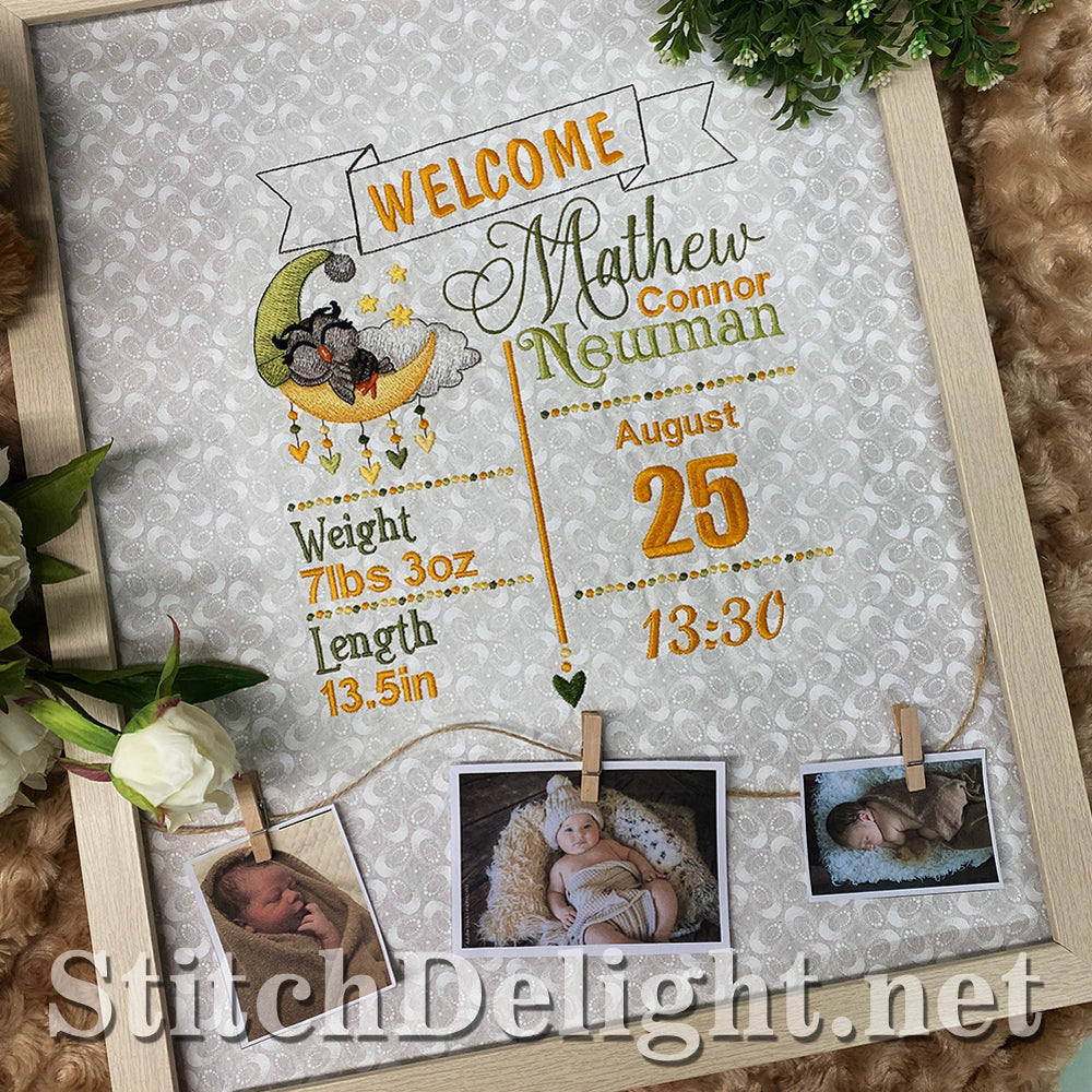 SDS5502 Owl Birth Announcement(With Options)