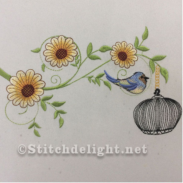 SDS0548 Vogel op een tak