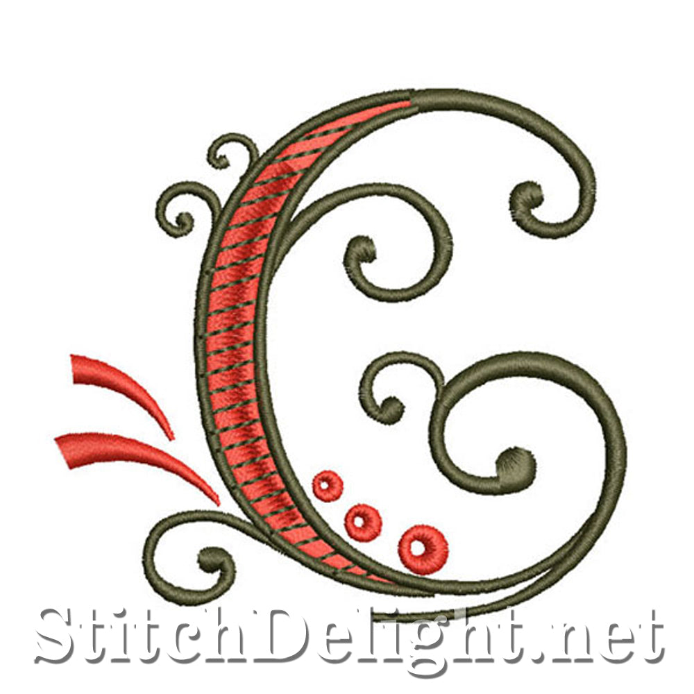 SDS1128 Fancy Deco-lettertype C