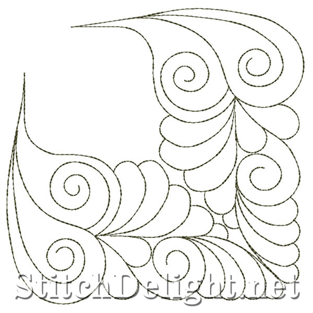SDQL0040 Feather Quilt Corner