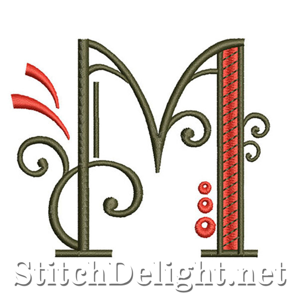 SDS1128 Fancy Deco-lettertype M