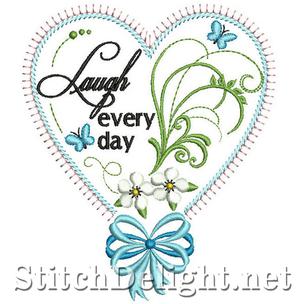 SDS0327 Laugh Every Day Heart