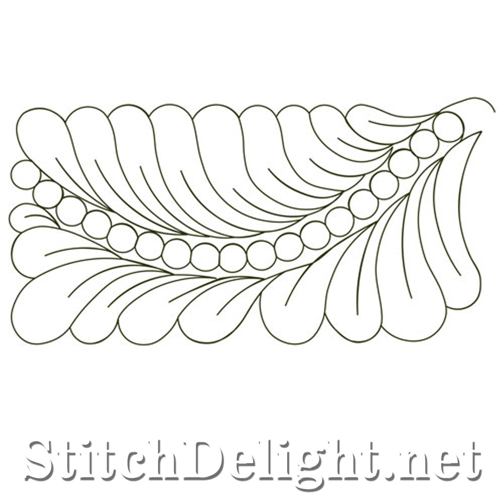 sdql0008-feather-pantograph for Free Printable Pantographs For Longarm Quilting Pdf SDQL0008 Feather Pantograph for Free Printable Pantographs For Longarm Quilting Pdf