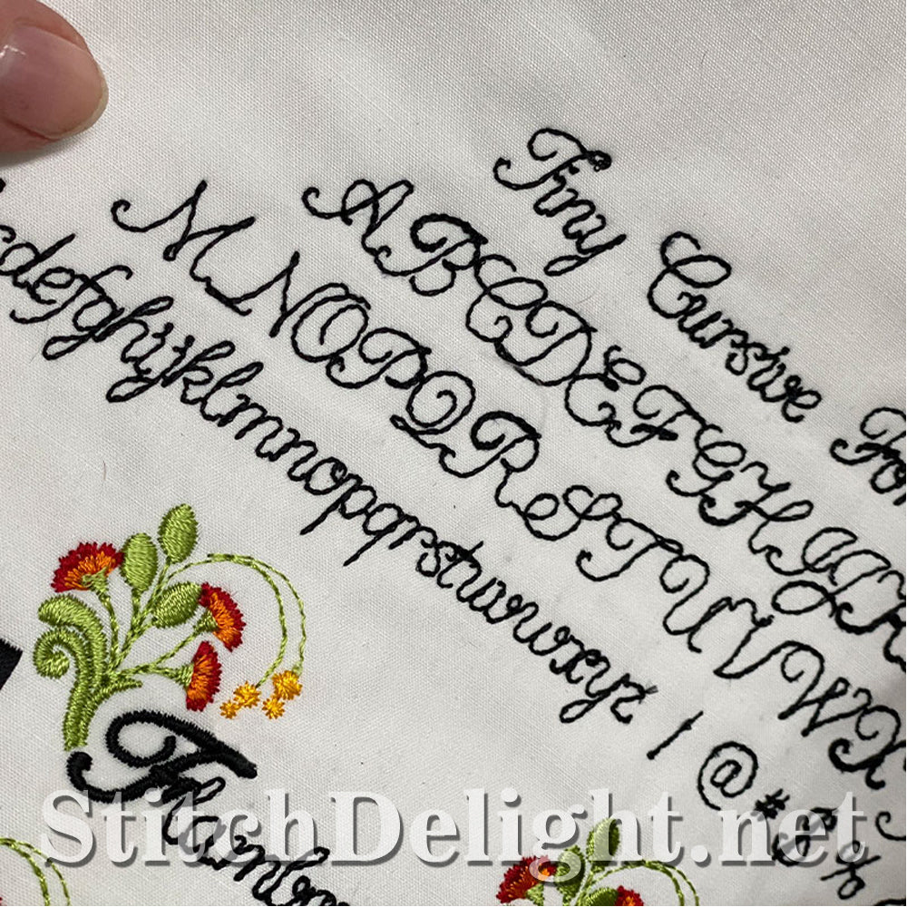 SDS1750 Small Script Line Font