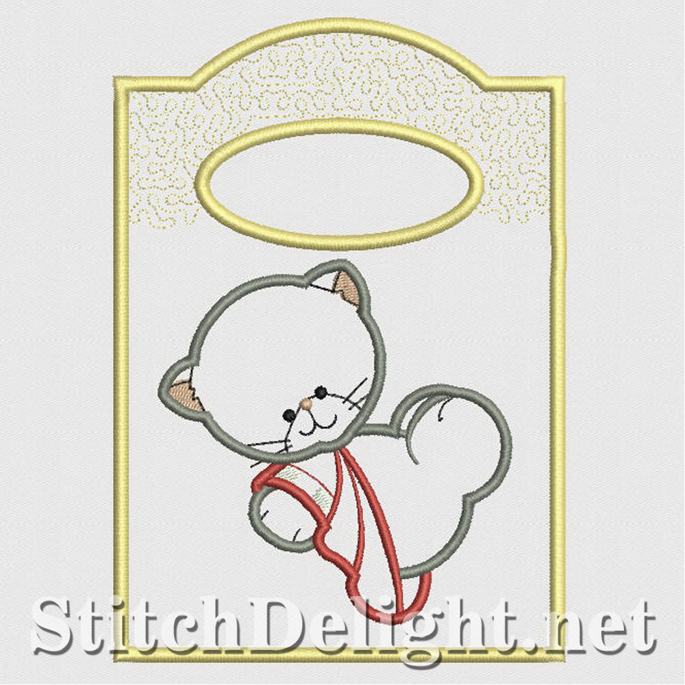 SD1207 Applique Kitty Treat Bags