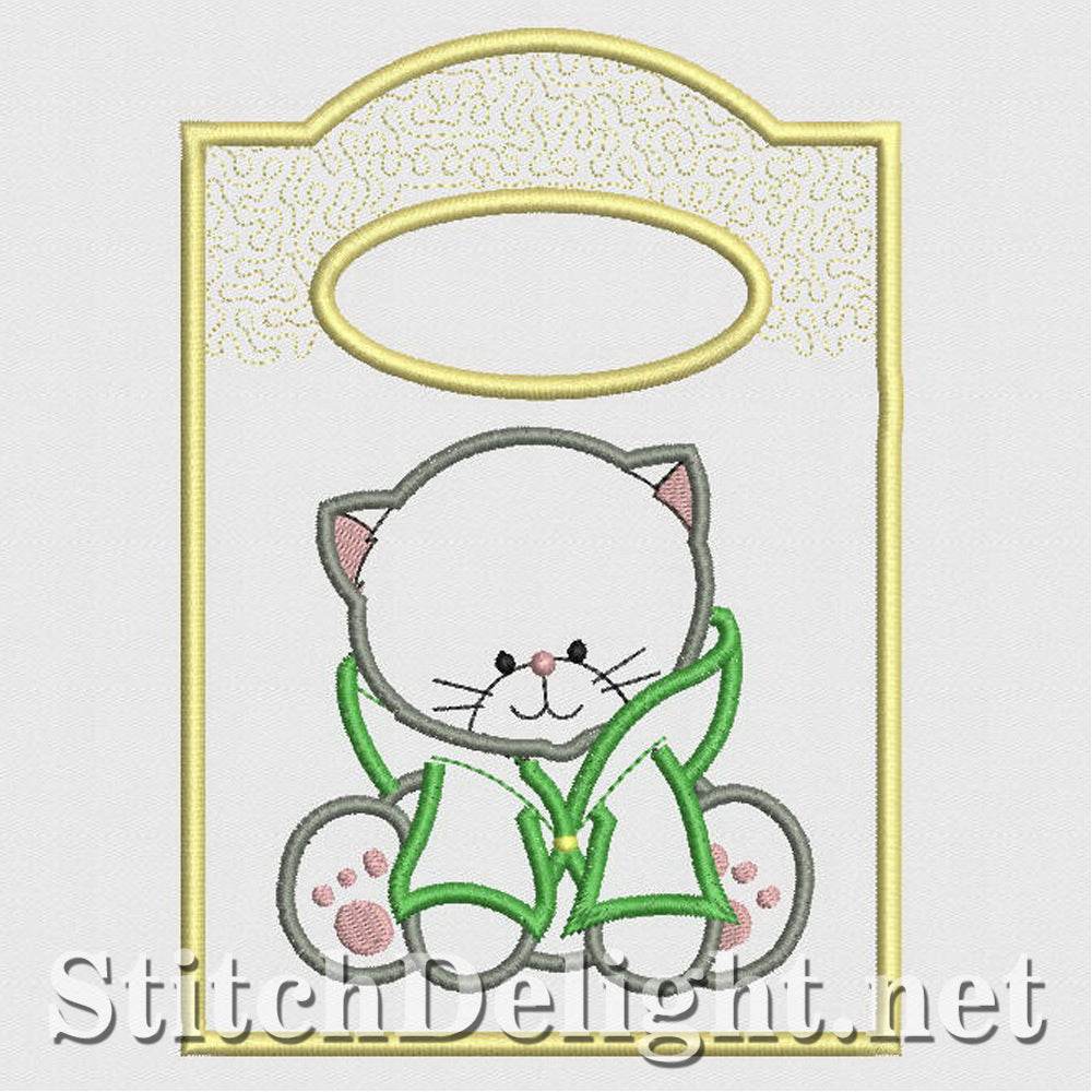 SD1207 Applique Kitty Treat Bags