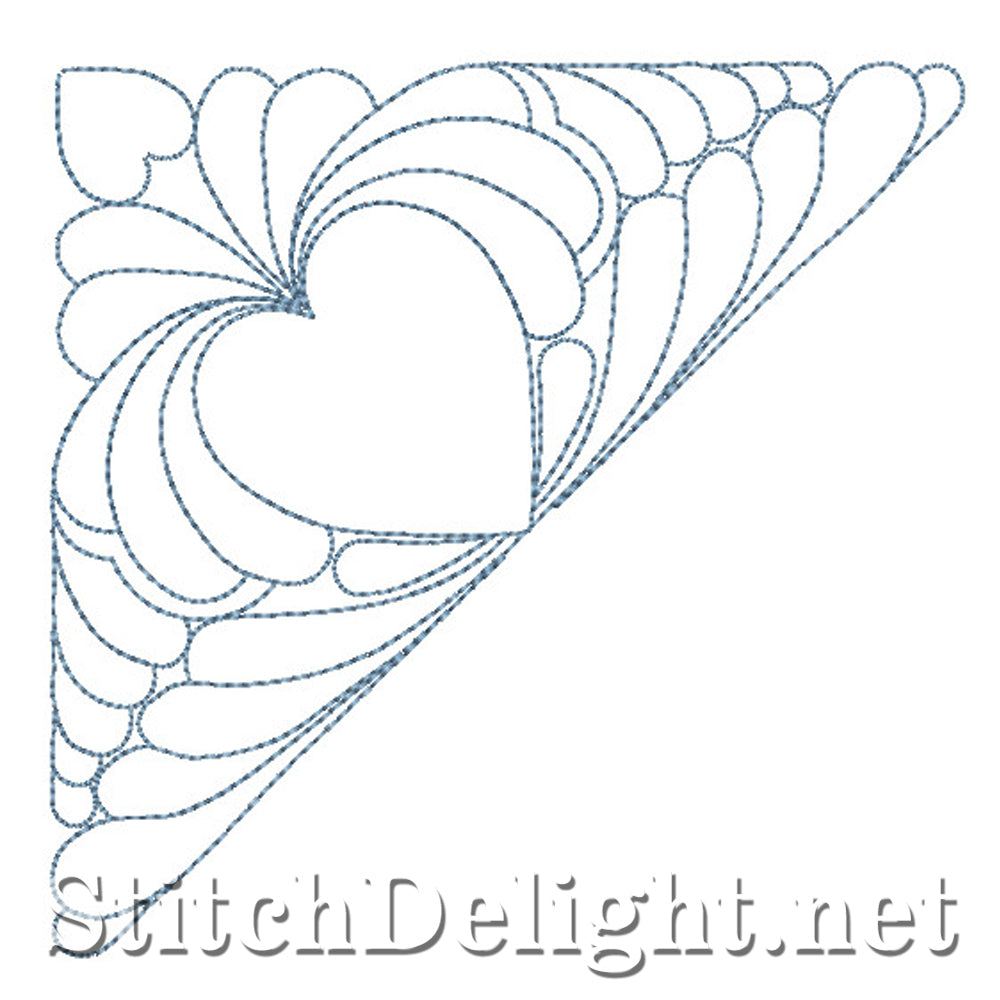 SDS0737 Feather Quilt Corners