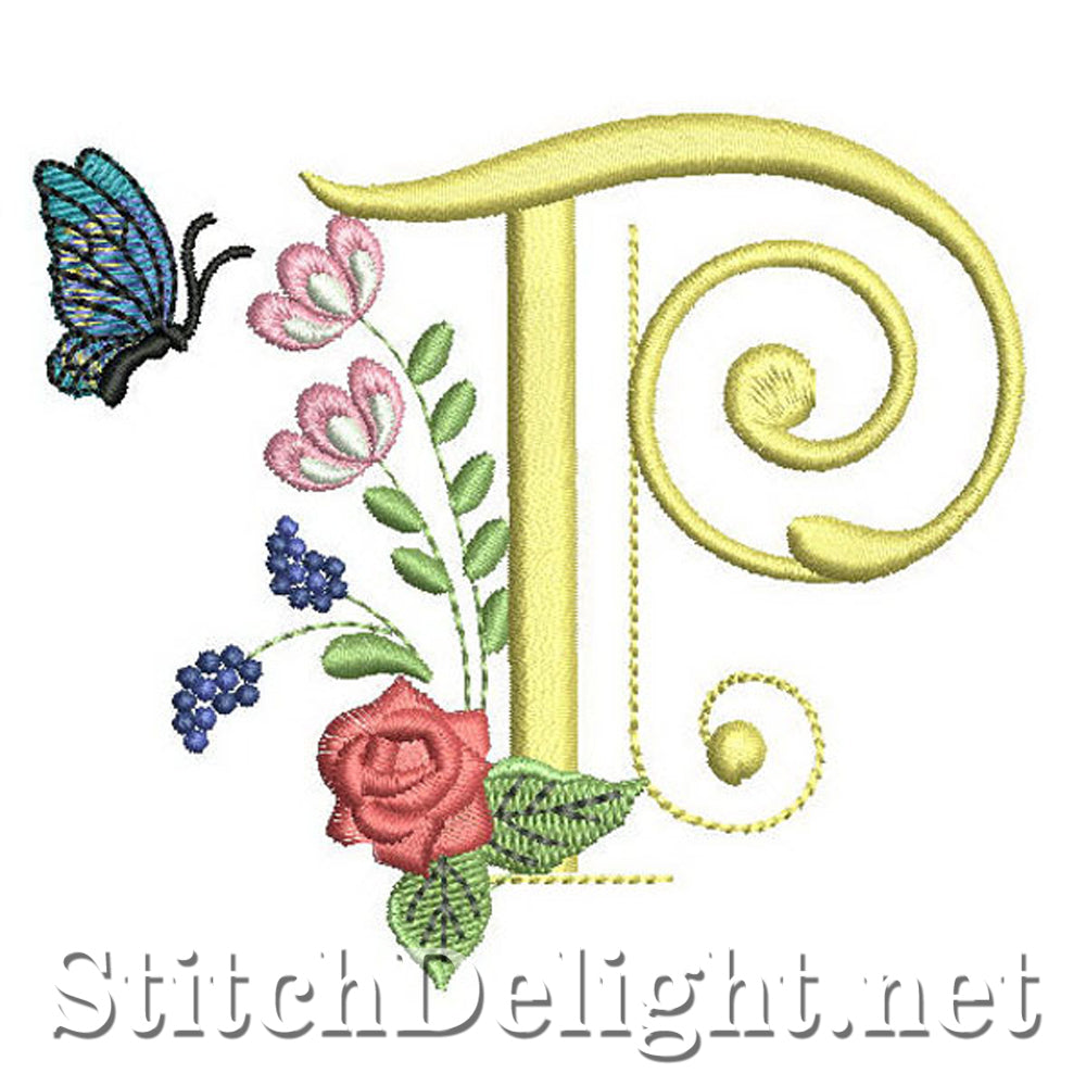 SDS0310 Deco Floral Font P