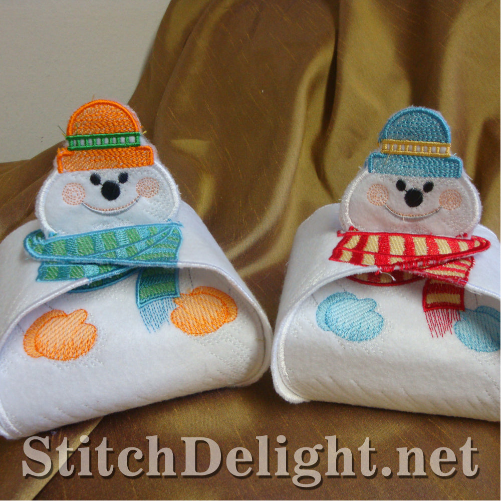 SD1037 Snowman Applique Gift Boxes