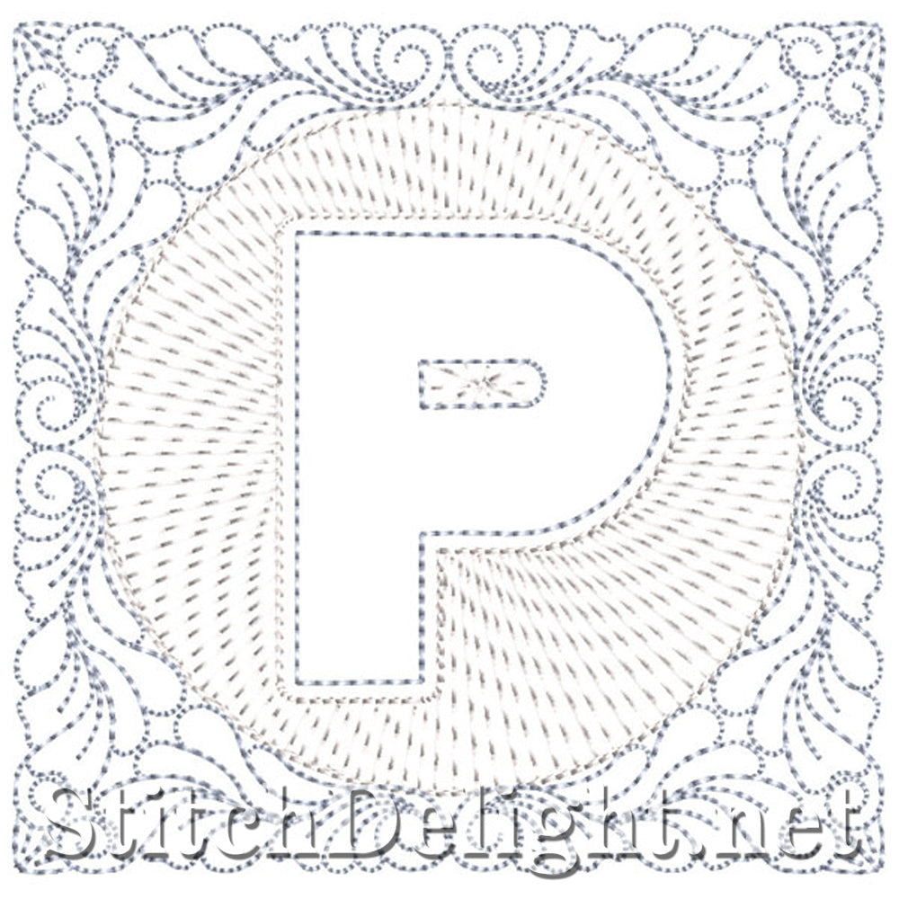 SDS1185 Quilters Block Font P