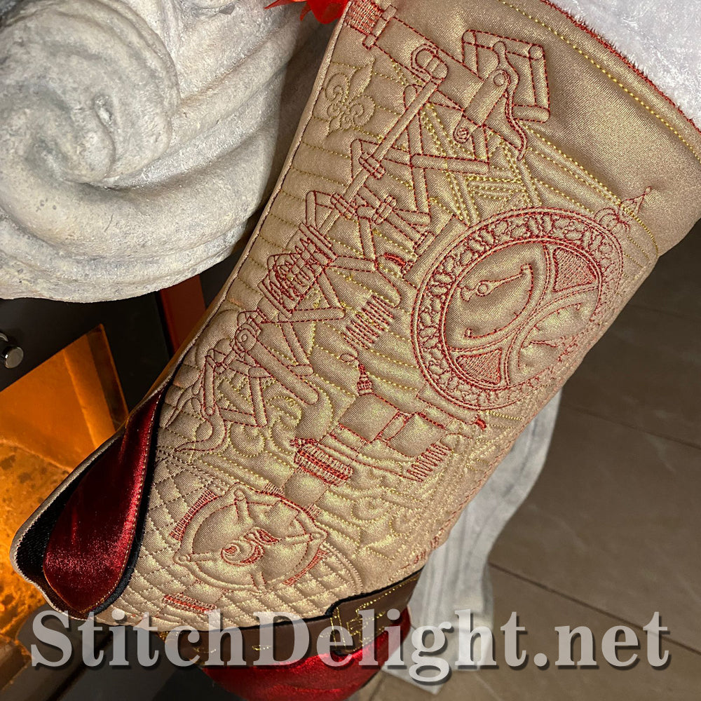 HOE0091 Steampunk Time Stockings