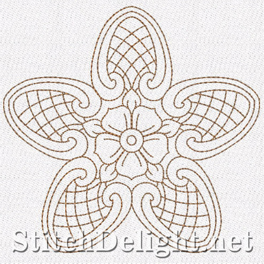SD0700 Redwork Stars