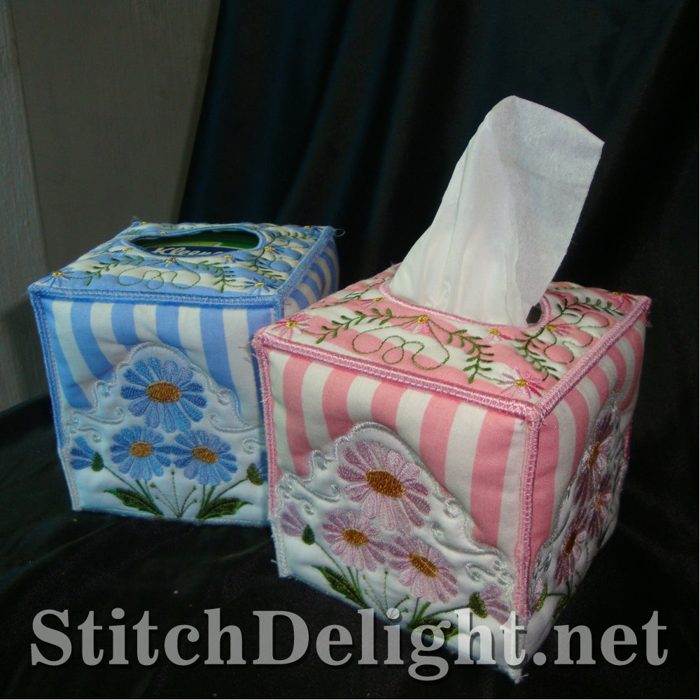 SD1129 Daisy Square Tissue Box Cover