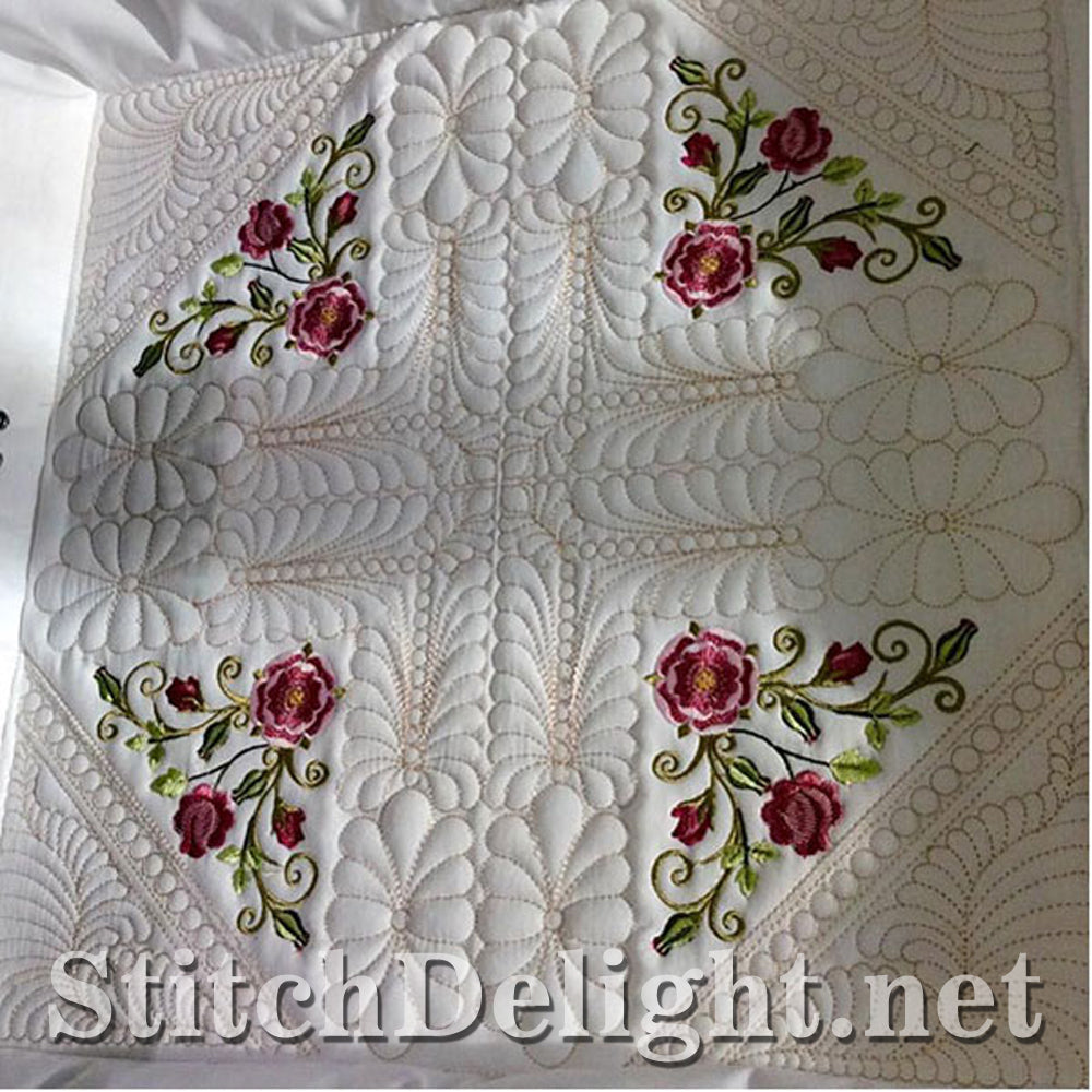 SDS0718 Ensemble de blocs de courtepointe Tudor Rose 5