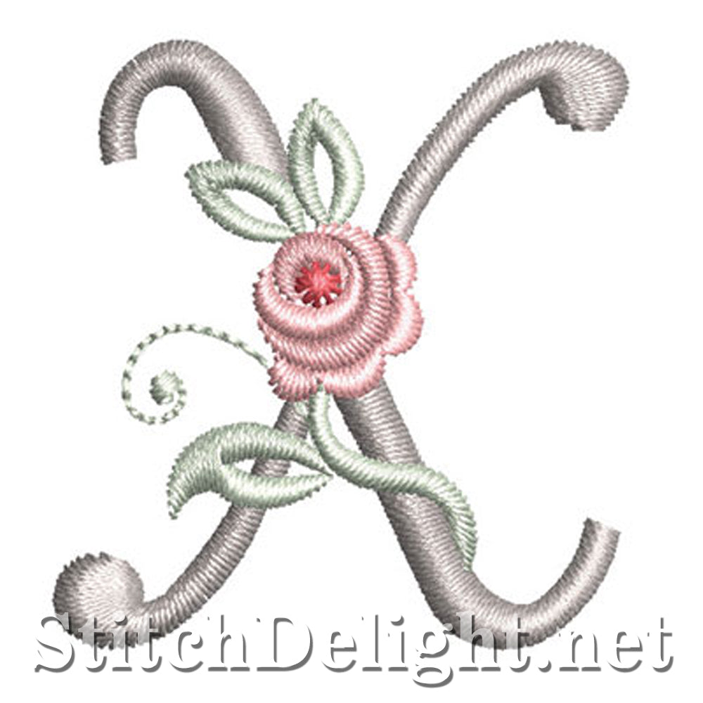 SDS1227 Antique Rose Font X