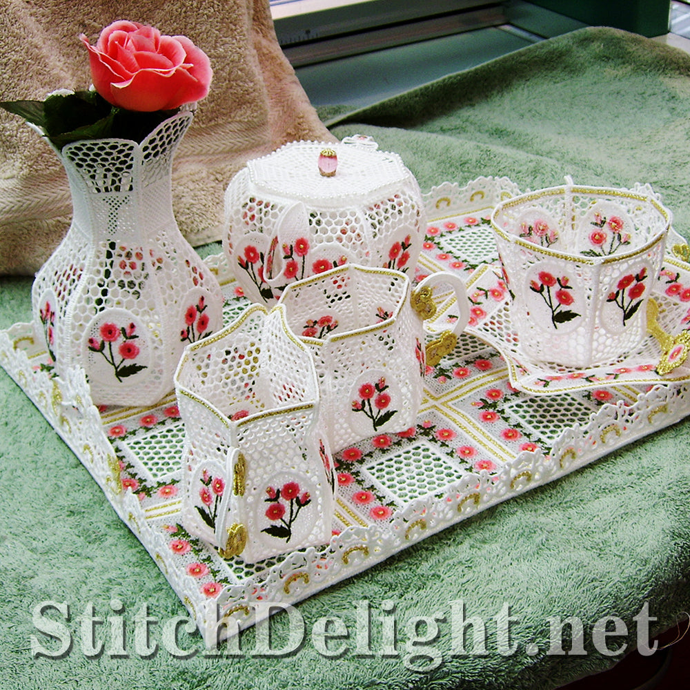 SD0495 FSL Rose Tea Set