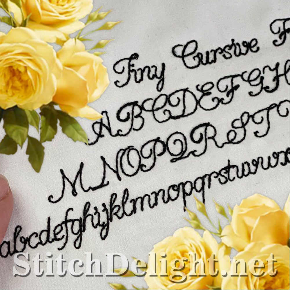 SDS1750 Small Script Line Font