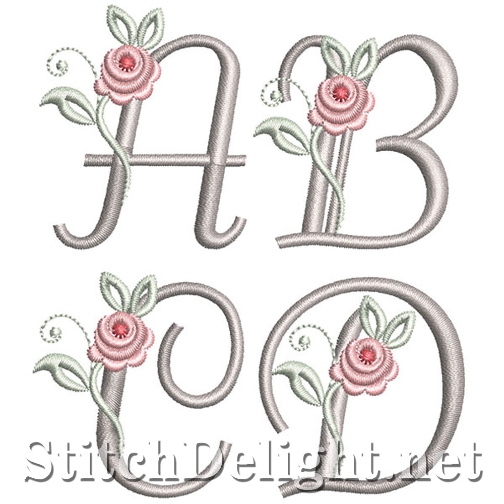 SDS1227 Antique Rose Font