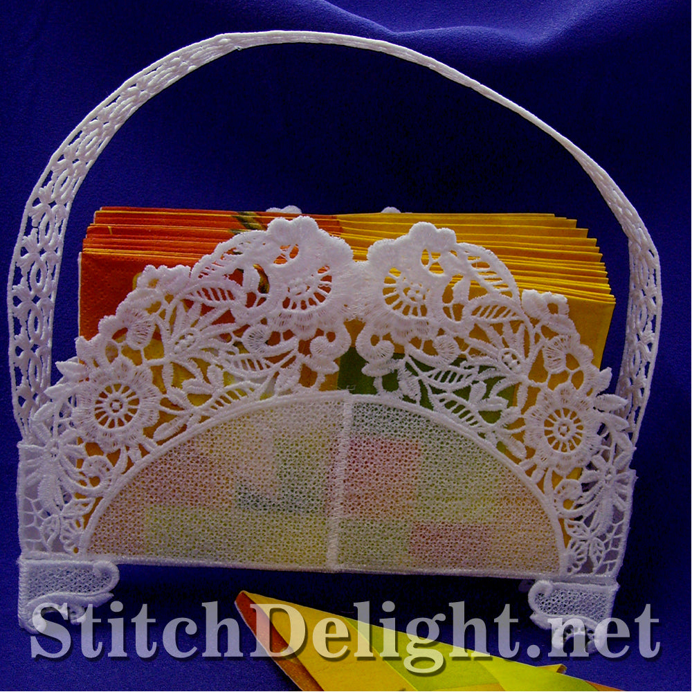 SD0588 Lace Serviette Basket