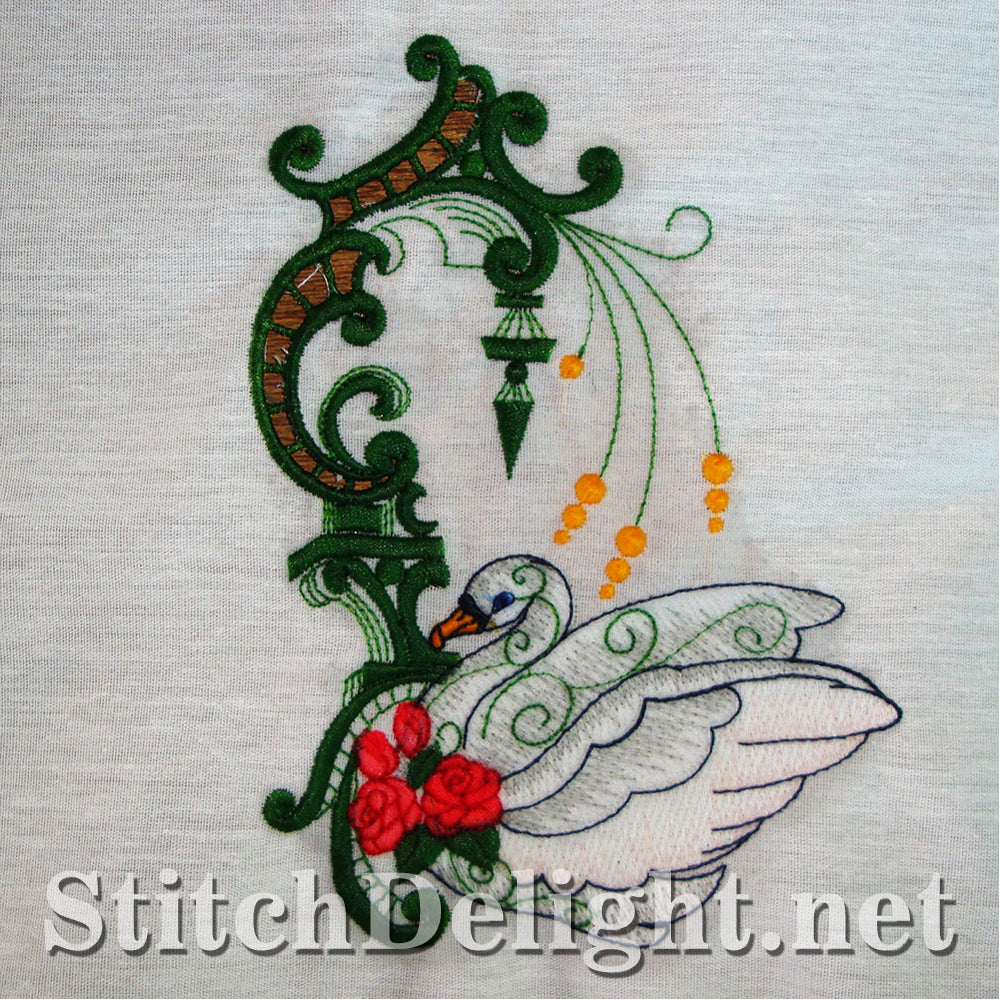 SD1172 Cutwork Elegant Swans
