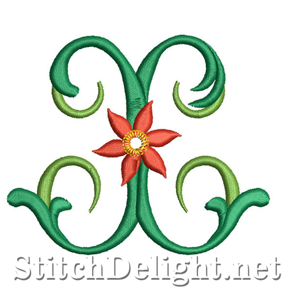 SDS1119 Poinsettia Font X