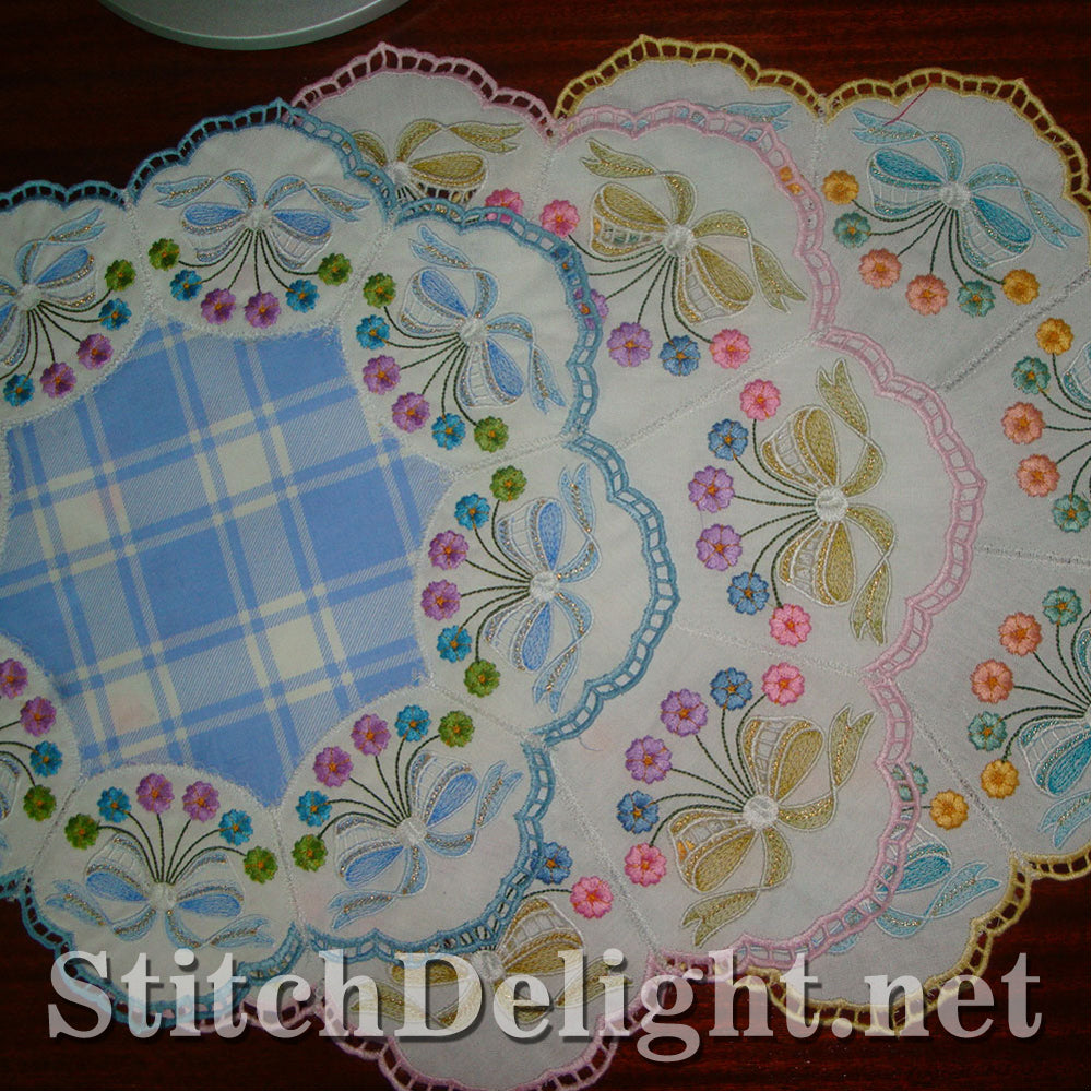 SD0885 Ribbon Cutwork Doilies