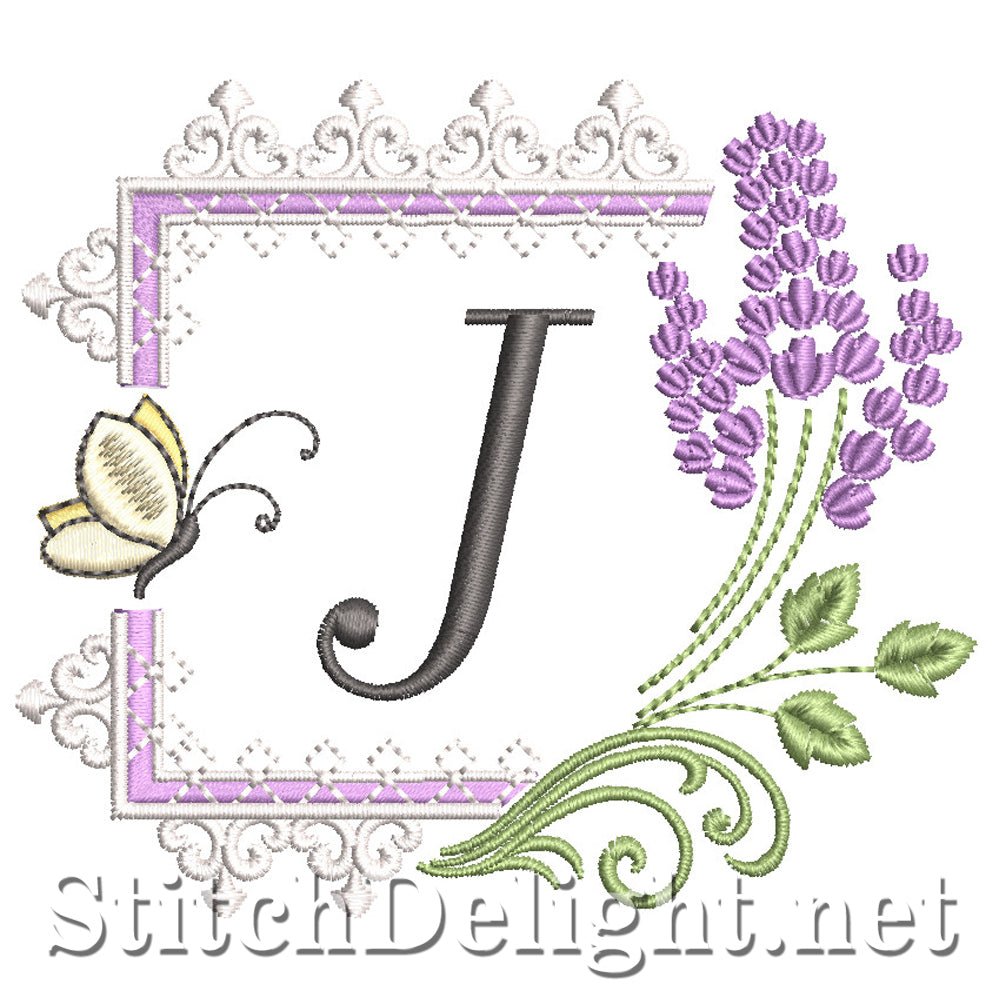 SDS1253 Lavande et dentelle police J