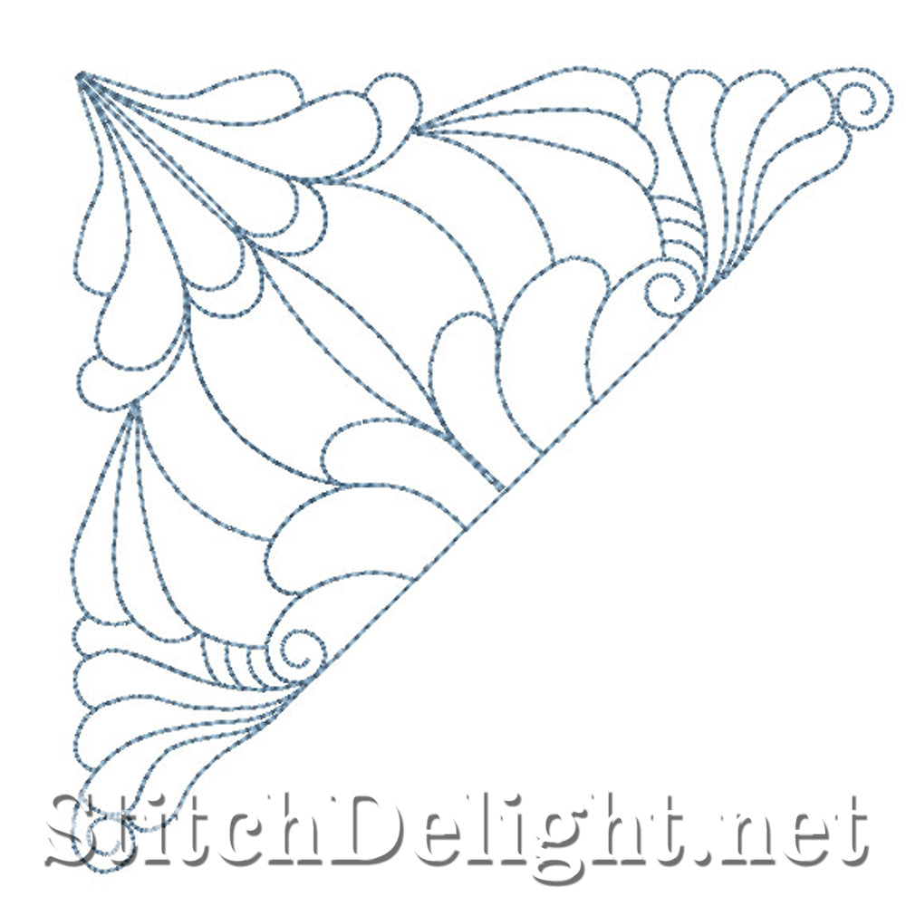 SDS0737 Feather Quilt Corners
