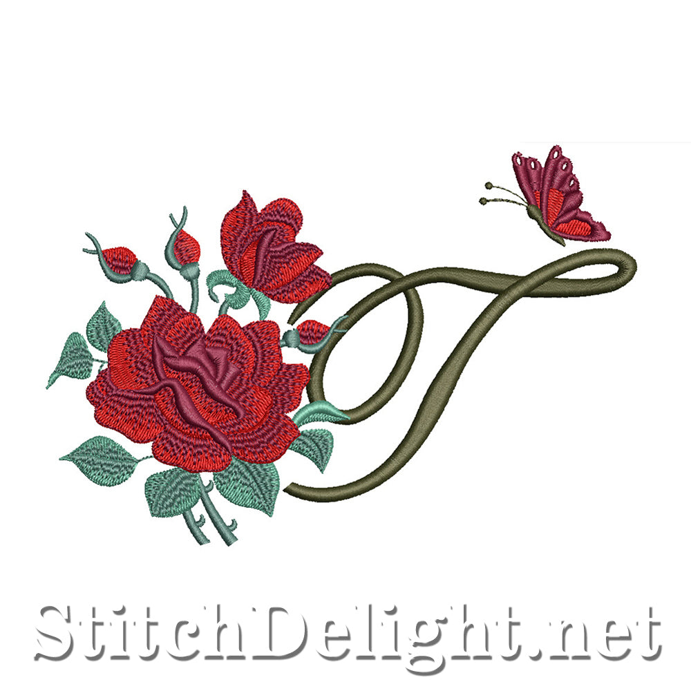 SDS1654 Beautiful Rose Font T