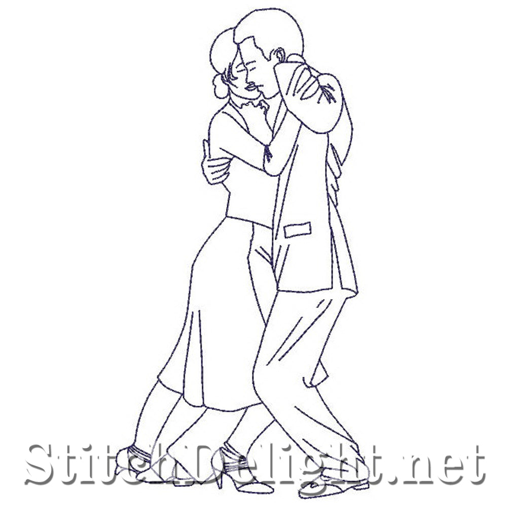 SD0743 Redwork Dancers