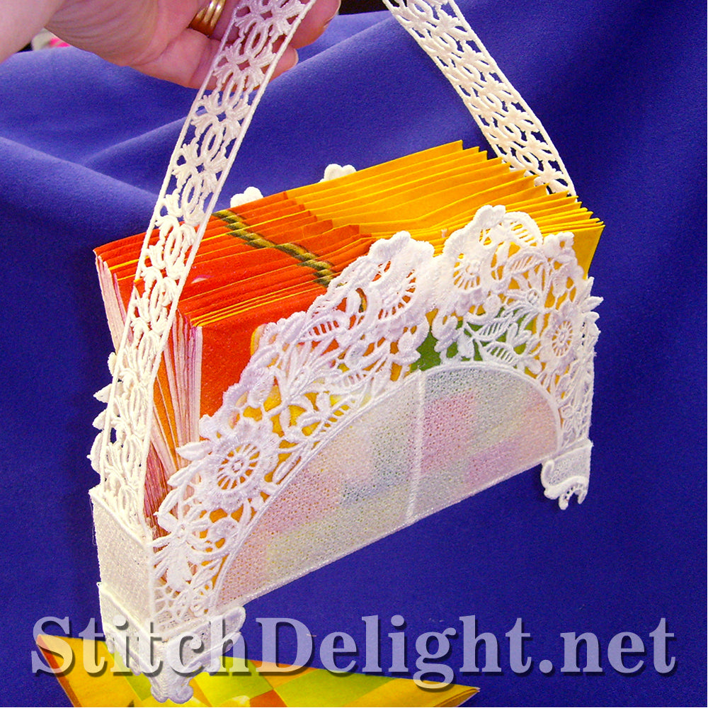 SD0588 Lace Serviette Basket